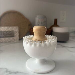 Vintage Glass Pedestal Bowl